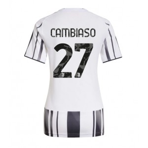 Fotbalové Dres Juventus Andrea Cambiaso #27 Dámské Domácí Oblečení 2025-26 Krátký Rukáv